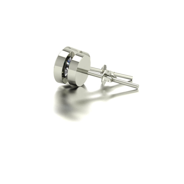 1.00ct (2x 5.0mm) Round Moissanite Set Earrings