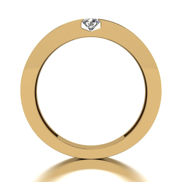 0.50ct (2x 3.5mm) Square Moissanite Set Men's Ring