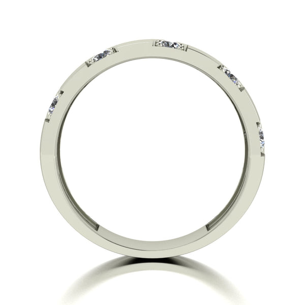 0.50ct (10x 2.5mm) Round Moissanite Set Men's Ring