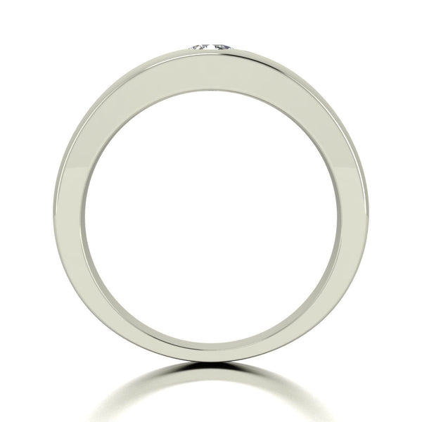 0.50ct (1x 5.0mm) Round Moissanite Set Men's Ring