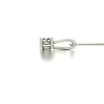 0.25ct (1x 4.0mm) Round Moissanite Set Pendant