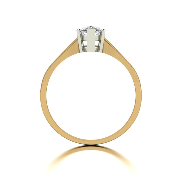 1.00ct (1x 10x5mm) Marquise Moissanite Set Single Stone Ring