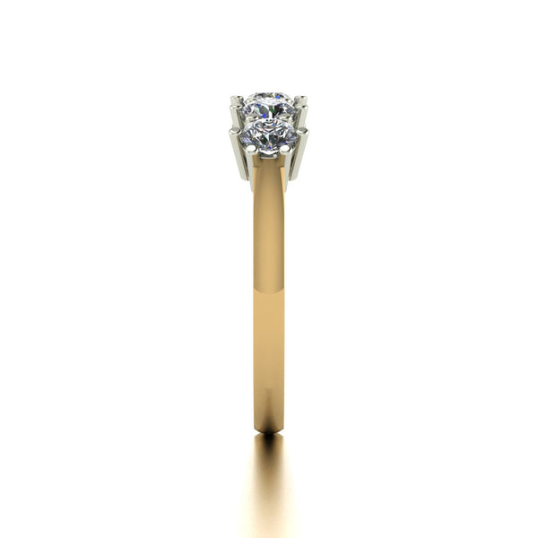1.00ct (5x 3.5mm) Round Moissanite Set Eternity Ring