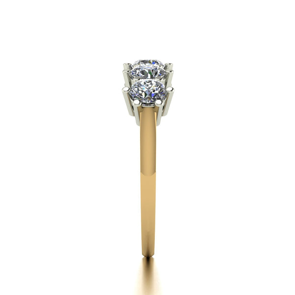 1.25ct (5x 4.0mm) Round Moissanite Set Eternity Ring