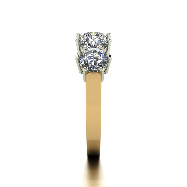 2.50ct (5x 5.0mm) Round Moissanite Set Eternity Ring