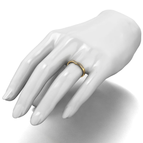 0.15ct (15x 1.3mm) Round Moissanite Set Eternity Ring