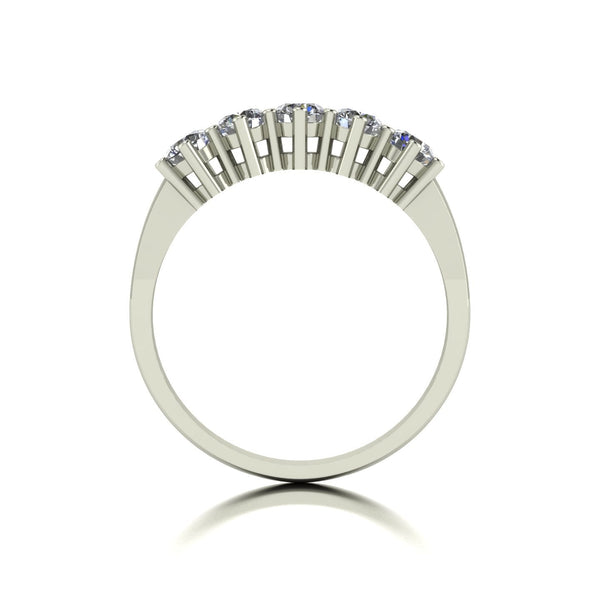 1.00ct (5x 3.5mm) Round Moissanite Set Eternity Ring