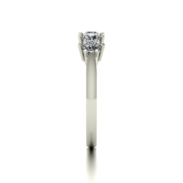1.00ct (5x 3.5mm) Round Moissanite Set Eternity Ring
