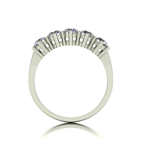 1.25ct (5x 4.0mm) Round Moissanite Set Eternity Ring