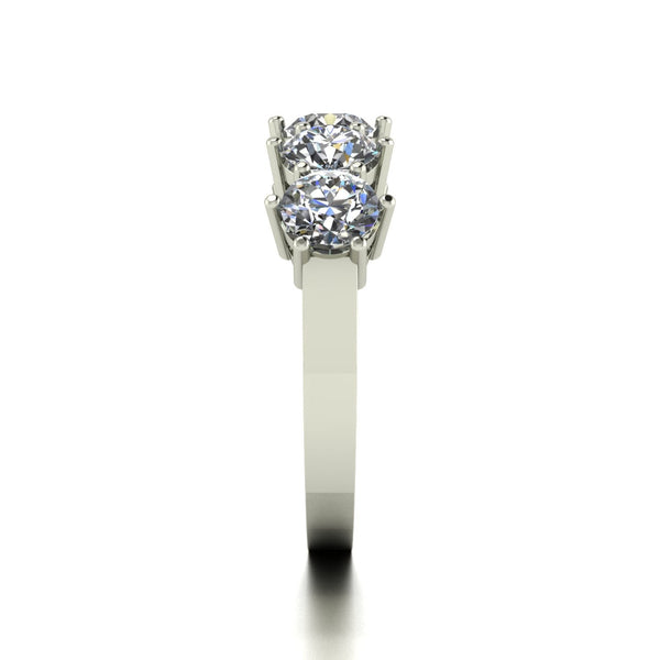 2.50ct (5x 5.0mm) Round Moissanite Set Eternity Ring