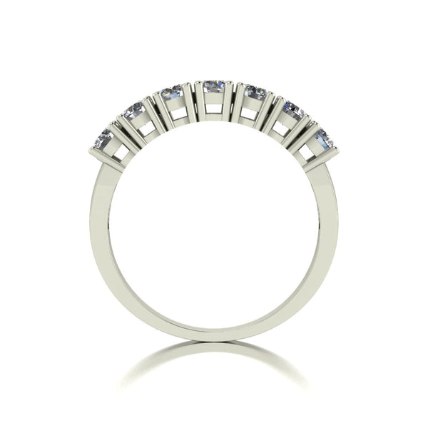 1.00ct (7x 3.25mm) Round Moissanite Set Eternity Ring