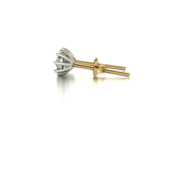 0.50ct (2x 4.0mm) NEW Round Moissanite Set Earrings