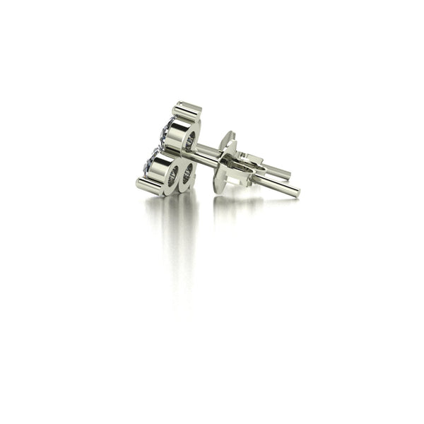 0.66ct (6x 3.0mm) NEW Round Moissanite Set Earrings