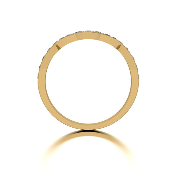 0.50ct (17x 1.9mm) NEW Round Moissanite Set Eternity Ring