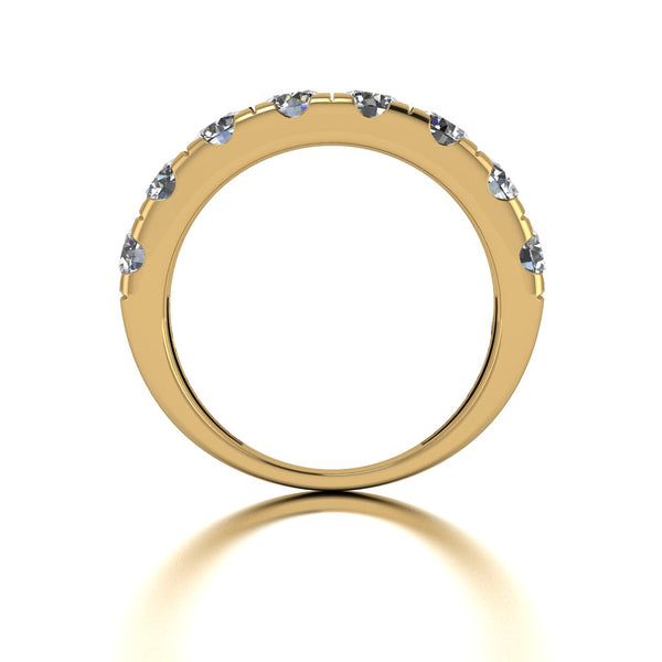 2.00ct (8x 4.0mm) NEW Round Moissanite Set Eternity Ring