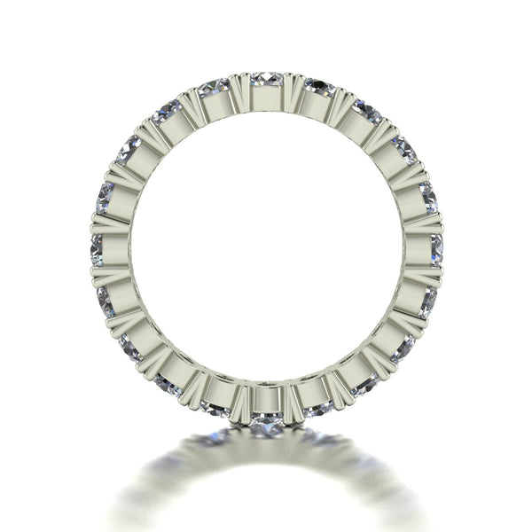 3.20ct (20x 3.5mm) NEW Round Moissanite Set Full Eternity Ring