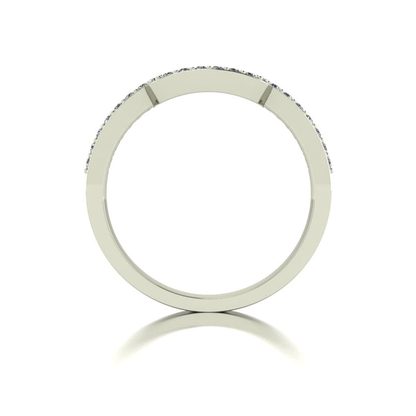 0.25ct (24x 1.3mm) NEW Round Moissanite Set Eternity Ring