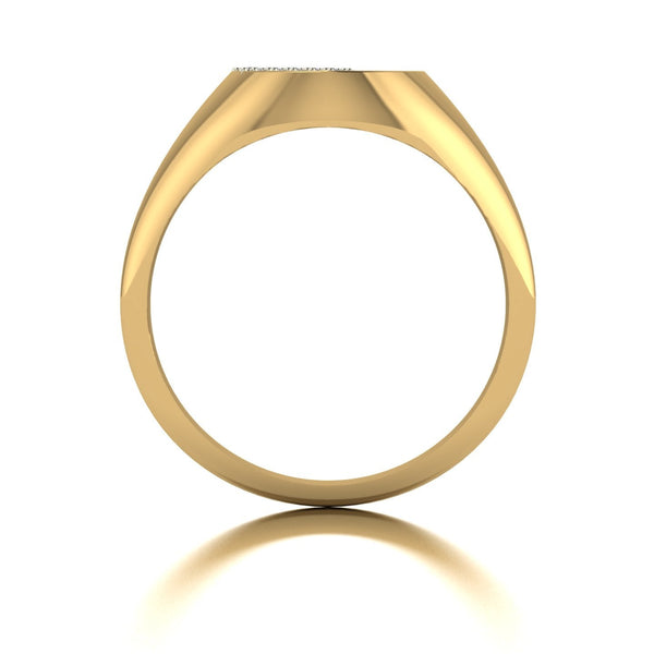 0.05ct (5x 1.3mm) Round Moissanite Set Men's Ring