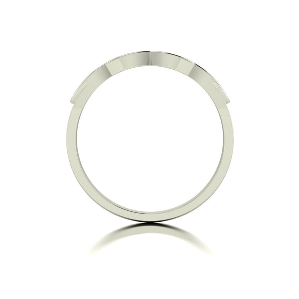 0.25ct (8x 1.3mm & 4x 2.0mm) Round Moissanite Set Eternity Ring