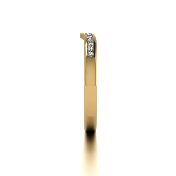 0.15ct (15x 1.3mm) Round Moissanite Set Eternity Ring