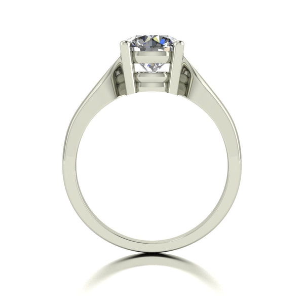 1.50ct (1x 7.5mm) Round Moissanite Set Single Stone Ring