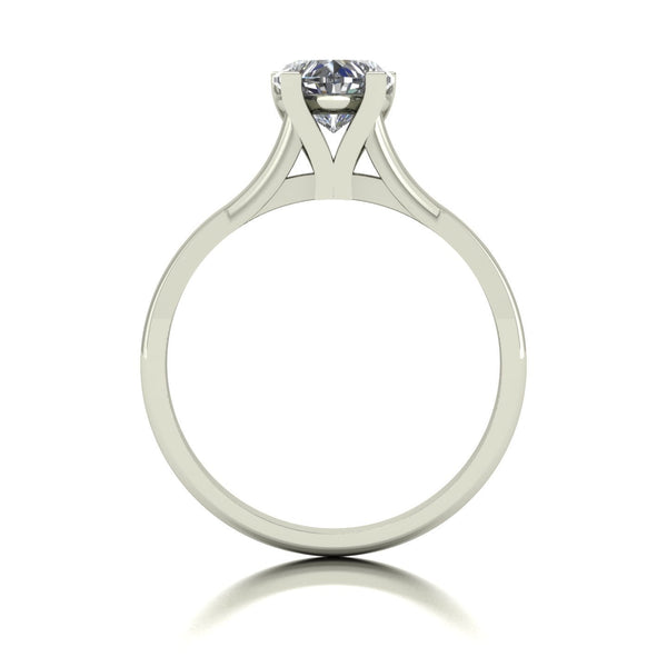 1.00ct (1x 6.5mm) Heart Moissanite Set Single Stone Ring