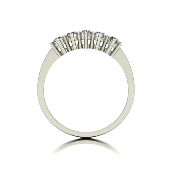 0.50ct (5x 3.0mm) Round Moissanite Set Eternity Ring