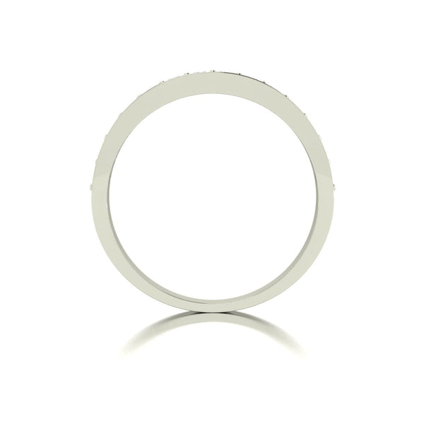 0.50ct (13x 1.8mm) Round Moissanite Set Eternity Ring